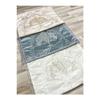 3 Pcs French Laced Embroidered Velvet Dowry Bridal Set Prayer Mat