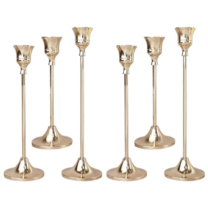 Европейский минималистичный подсвечник-украшение для ужина при свечах и свадебного декора