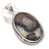 Septerian Stone Gemstone 925 Sterling Silver Jewelry Pendant 2.29"