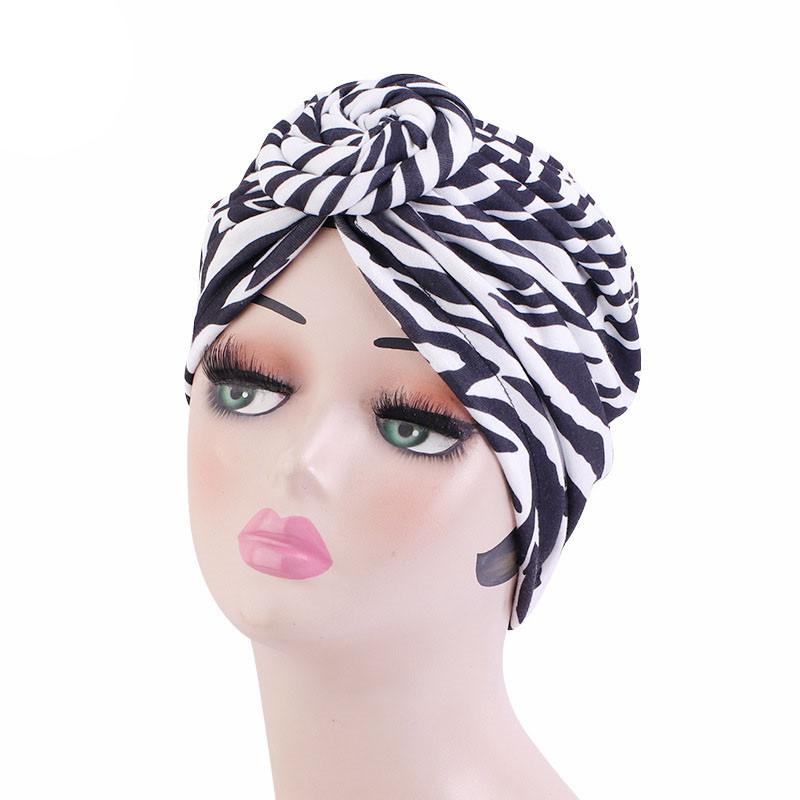 Модная шляпа African Wind Baotou Cap Vortex Knotted Turban Hat Chemo Cap Muslim Hat