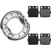 Front Brake Pads And Rear Brake Shoes For Honda Rancher 420 TRX420 FM FE TM TE 2007- Fourtrax Rancher 420 2X4 4X4