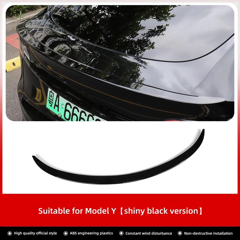 LUCKEASY For Tesla Model Y -2023 Car Styling Accessories ABS SPORT High-performance Rear Trunk Spoiler Wing Tail