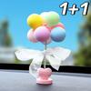 Car Interior Decoration Rocking Cute Balloon Car Accessories 2P, Rainbow, 1 set,Korean Car Acc