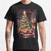 Plus Size S-3XL Cozy Christmas Home Printed T-shirt Men's Tops Fashion Clothes Tees