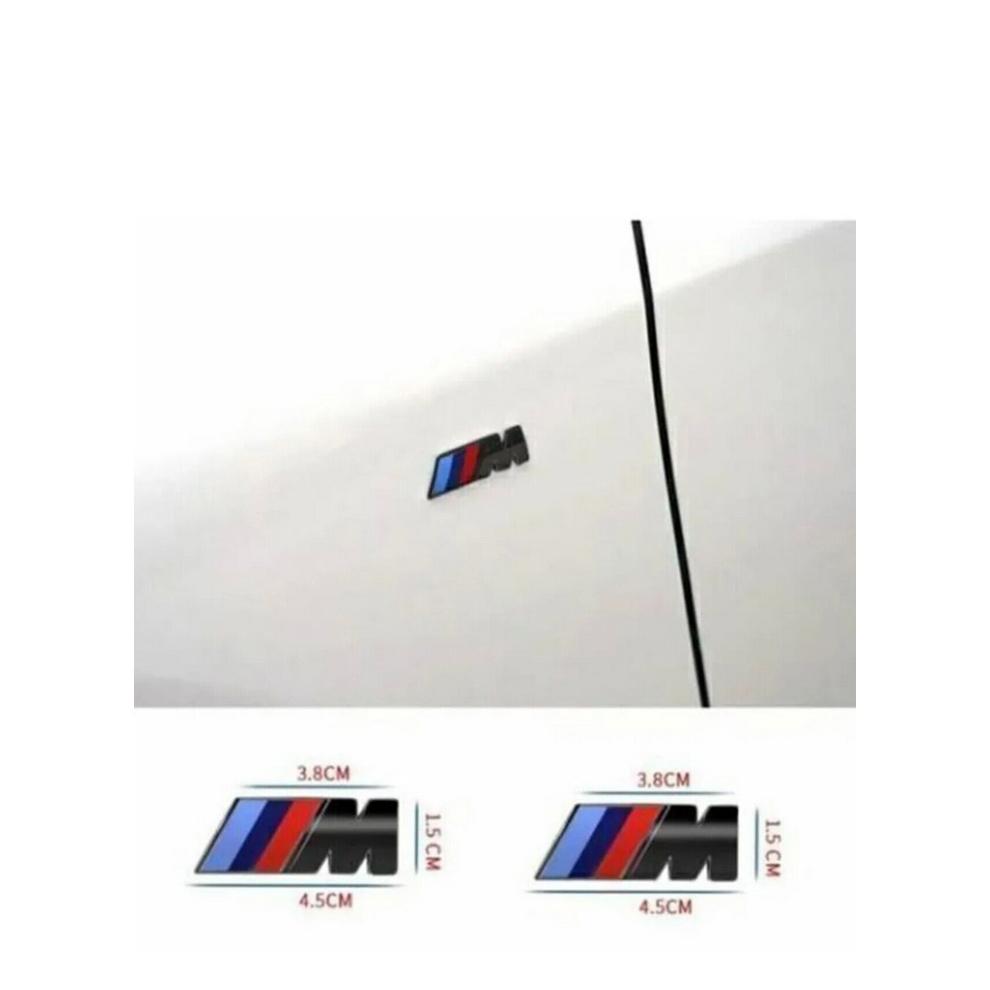 2x Эмблема BMW M Sport Глянцевый Черный Стикер Боковое Крыло Значок на Крыло 45x15мм