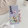 Модный цветочный мягкий прозрачный силиконовый чехол для Xiaomi Redmi Note 13 14T 15 Samsung A55 A35 S24 FE iPhone Huawei Honor Camera защитный противоударный чехол