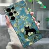 Смешные коты Ван Гог Чехол для телефона Samsung S 24 Fe 25 Ultra Plus 20 Lite 21 30 22 23 24 22 Ultra 5G Fundas
