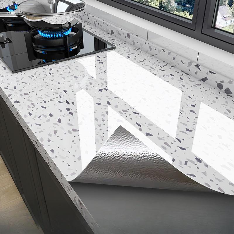 Мраморная кухонная маслостойкая пленка, плита, водонепроницаемые, влагостойкие, самоклеящиеся обои, столешница, ремонт шкафа, плитка, наклейка