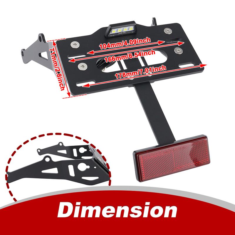 Fit For Indian FTR 1200 -2024 FTR1200 Rally/S Motorcycle License Plate Holder Bracket Rear Tail Tidy Fender Eliminator Kit