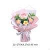 Crochet Flower Bouquet Artificial Flowers Home Decoration Knitting Mother Day Gift for Birthday