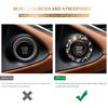 Car Engine Start Stop Button Cover, Shiny Crystal Rhinestone Cover Protection Ring,Black Bling Accessories, Accessories for Wowen (Black gem), outer