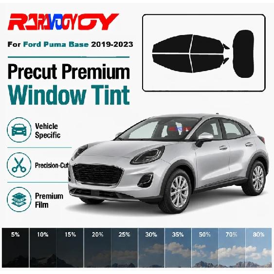 For Ford Puma Base - RAVOOY Pre-Cut Window Tint Film Vehicle-Specific Full Kit Front & Rear Windows Precision-Cut