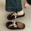 Comfortable Non-slip Bag Head Tow Strap Bow Half Slippers Women's Summer New Outer Wear Muller Style Casual Tide