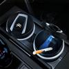 QQEP4 Portable Car Ashtray Multi-function LED Automatic Blue Light Indicator Ashtray Car Accessories For Citroen C1 C2 C3 C4 C4L C5 C6
