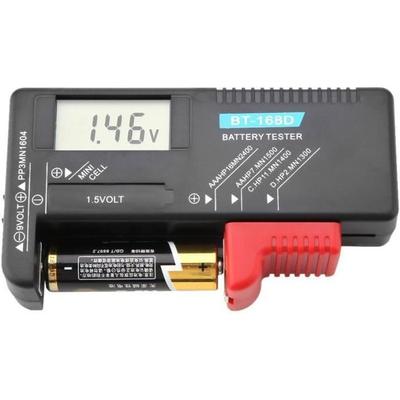 Тестер батареи - DILWE - BT-168D - Цифровой ЖК-дисплей - Совместим с AA, AAA, 9V