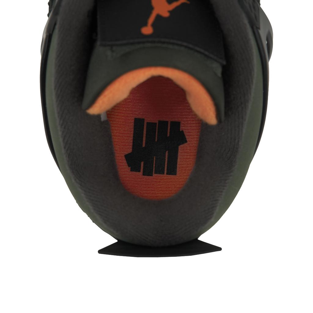 Undefeated x Air Jordan 4 Retro 2025 Мужские Кроссовки Зеленый Темно-зеленый Клементин IB1519-200