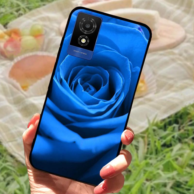 For TCL 501 Case Cover For TCL501 Silicone Soft Marble Black Bumper Funda Coque for TCL 501 T433D Full Protective 2024