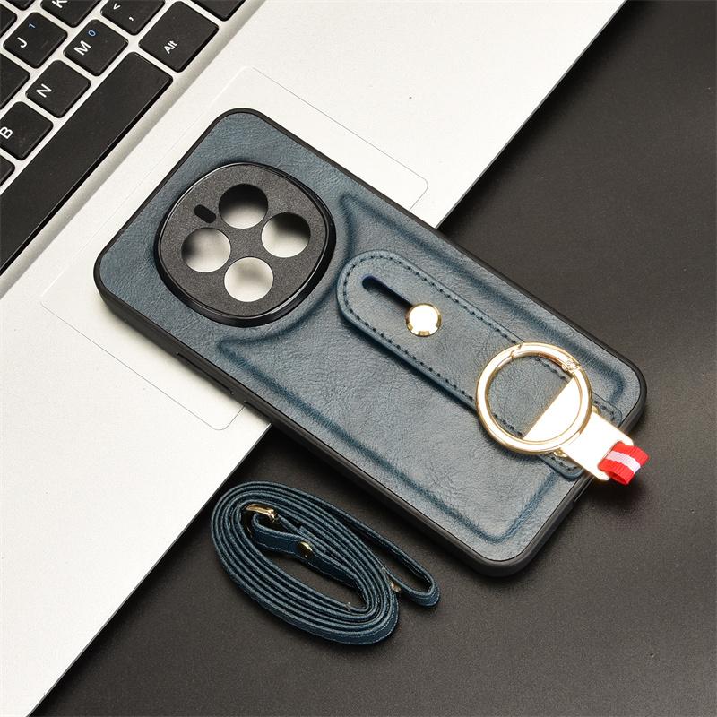 Для Honor Magic 7 5G модный кожаный чехол-держатель для телефона с ремешком на запястье для Honor Magic 7 5G чехол с защитой от падений