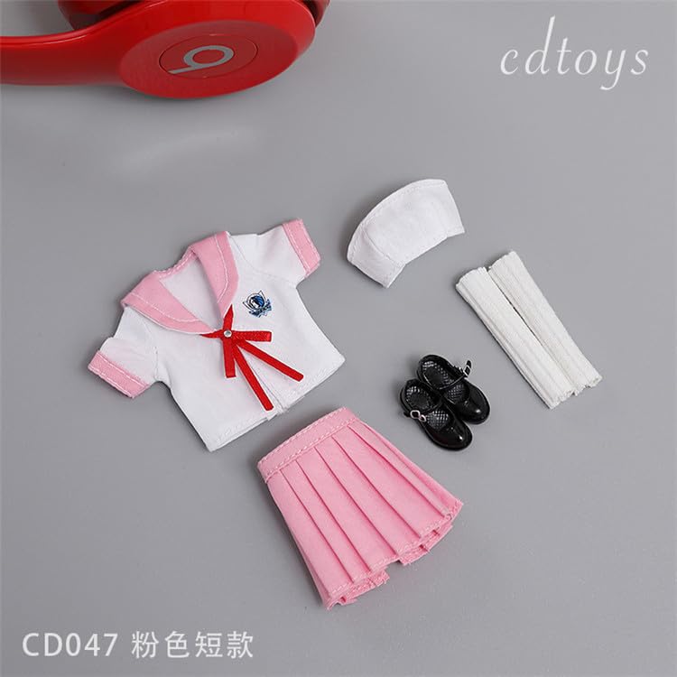Toy Hobby Scale Action Figure Compatible with TBLeague Body CDToys CD047 High School Girl Sailor Uniform and Shoes Set and Head Not [TOYBARJAPAN] 1/12