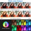 RGB LED Video Lamp Camera Video Light Fill Lamp Continuous Light Selfie Light Photography Studio Lamp for Video Shooting YouTube