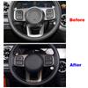 For GWM Tank 300 2024 2024 RHD LHD Carbon Steering Wheel Frame Cover Trim Interior Accessories Black Wood Grain Decoration Refit