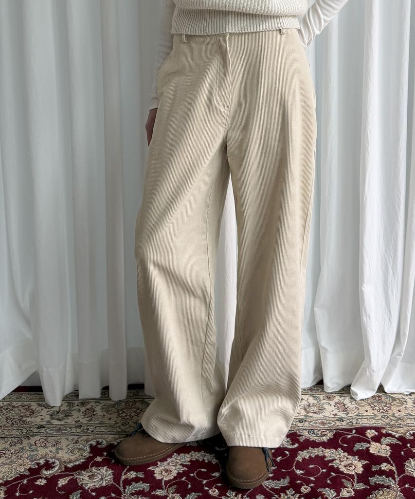SO IR Corduroy Pants - Ivory