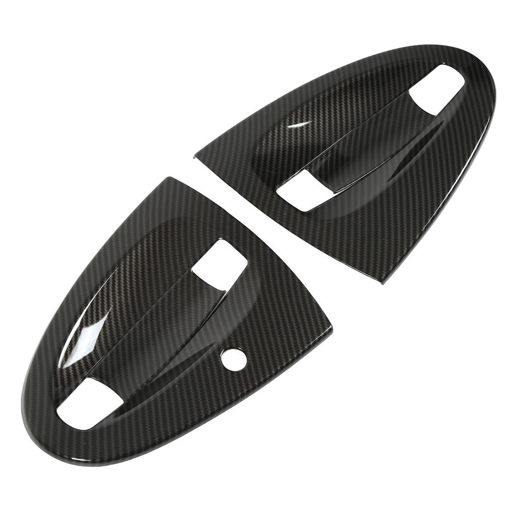 4pcs Carbon Fiber Style Car Exterior Door Handle Bowl Cover Trim Replacement for Smart Fortwo W451