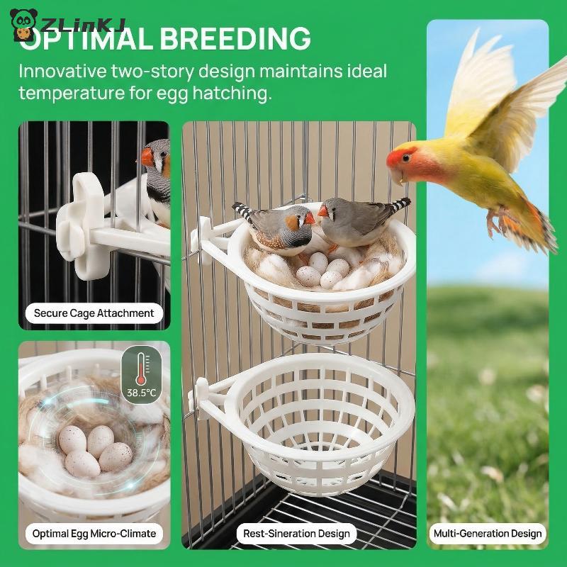 Пластиковая клетка для гнезда канарейки, breeding bowl для отдыха, вылупления, домашних птиц, легкий в установке аксессуар