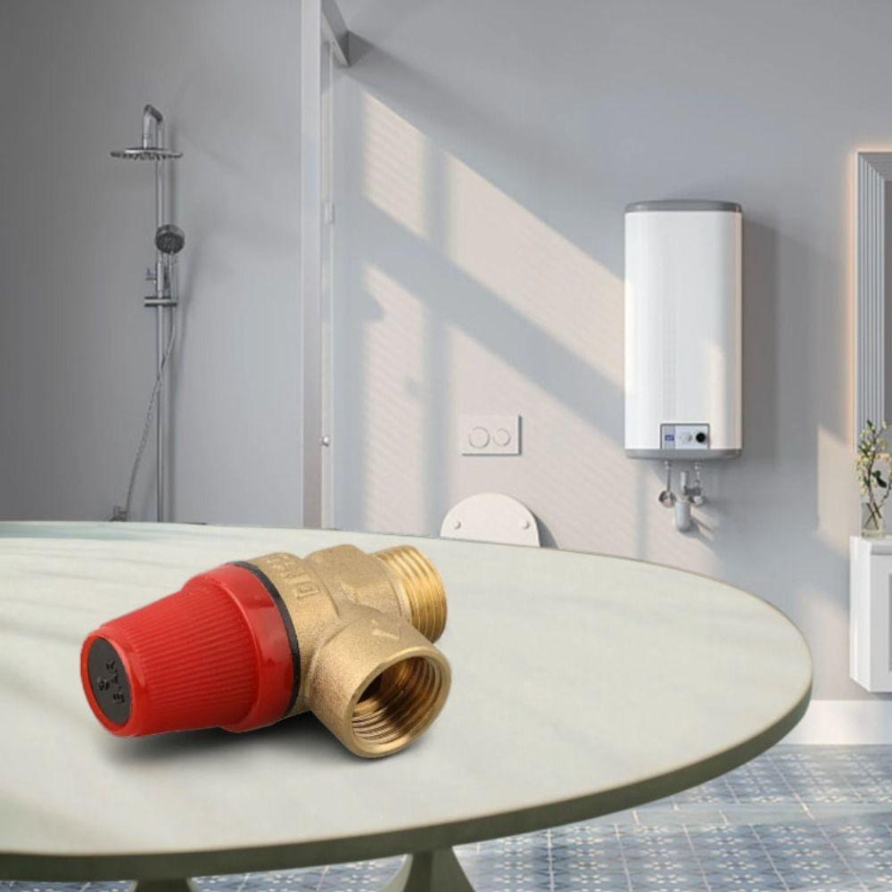 Efficient Pressure Control Drain Switch Color Gold Brass Safety Valve Industrial Use