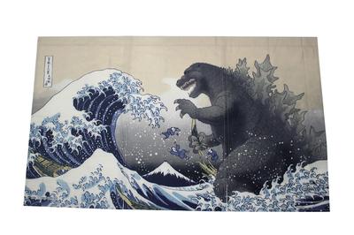 Folkart Godzilla Noren Curtain Виды гигантских монстров Generation Thirty-Six Mt.
