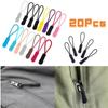 20 Pcs Zipper Pull Puller End Fit Rope Tag Replacement Clip Broken Buckle Fixer Zip Cord Tab Travel Bag Suitcase Tent Backpack