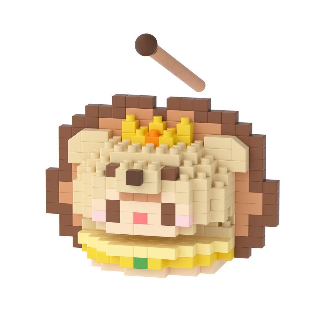 Twelve Constellations Wooden Fish Cartoon Doll Building Blocks - Compatible with LEGO, Ornaments & Toys Gift