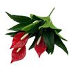 Real Touch Fake Anthurium Tree Branch Handmade Real Touch Palm Tree  Home Decorations