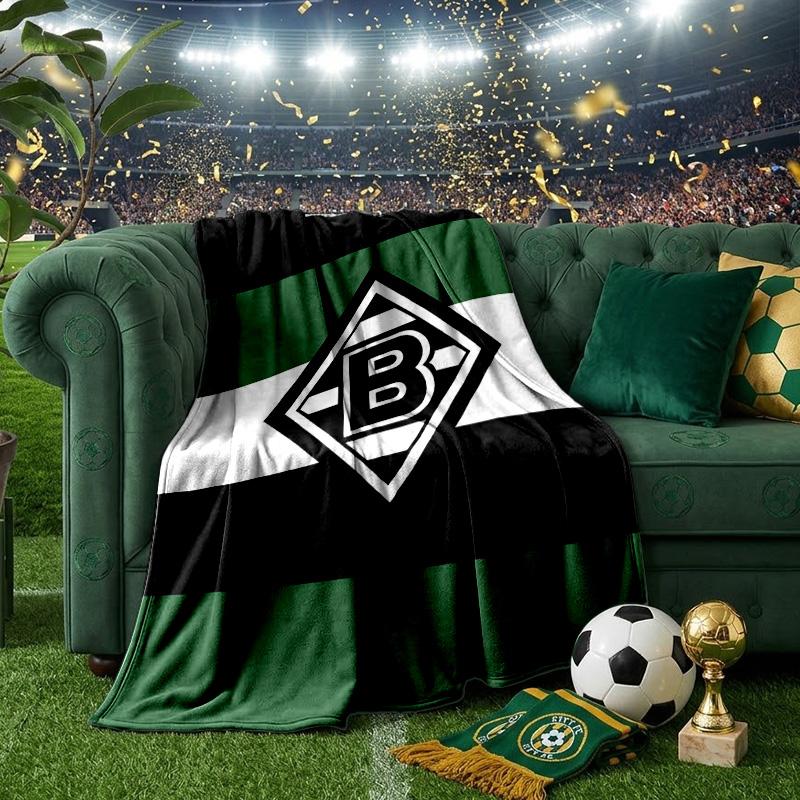 Green Black Borussia Blanket Lightweight Ideal Bedding Blanket Perfect for Travel, Camping, Living Rooms, Offices, Sofas, Fan Christmas gift