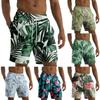 Мужские модные гавайские пляжные спортивные повседневные шорты с принтом и ремешками, брюки