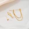 3 Pcs Exquisite Zircon Flower Earrings Set For Women Elegant Sparkling Zircon Cartilage Piercing Earring Fashion Daily Jewelry