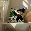 Cartoondollaraalecmonopoly Pillow Case Pillowcase, Double-Sided Printed, Sofa Cushion, Bedroom Headboard