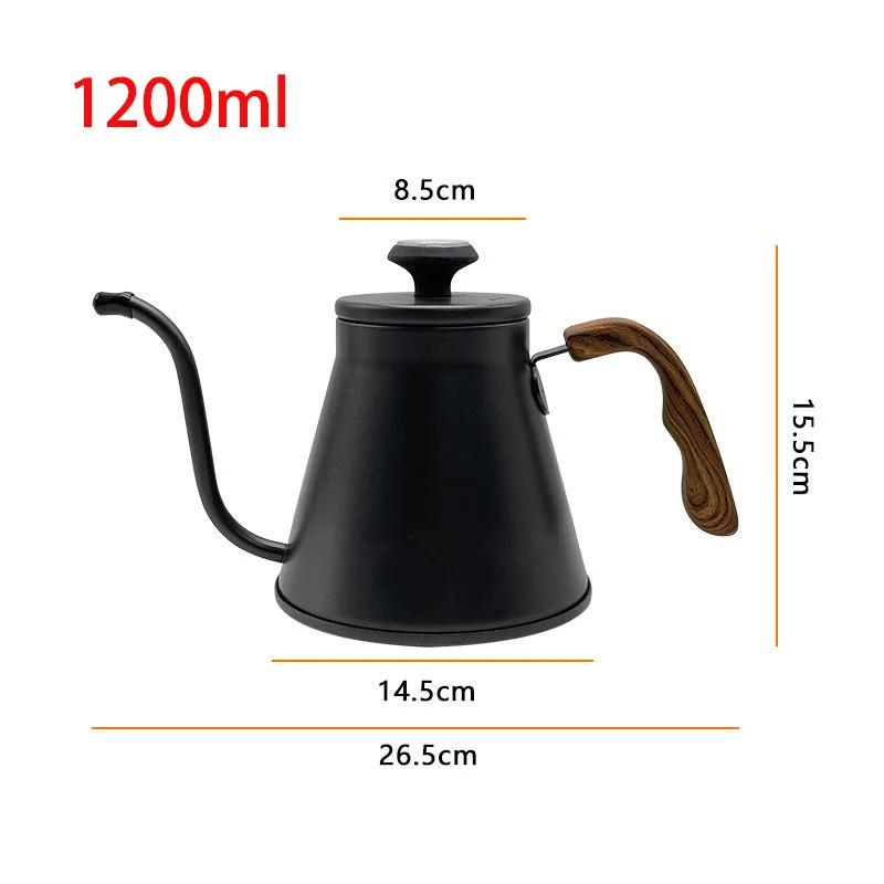 Stainless Coffee Maker Gooseneck Kettle Goose Beak Kettles Hand Drip Kettle Accessories Coffee Kettle with Thermometer