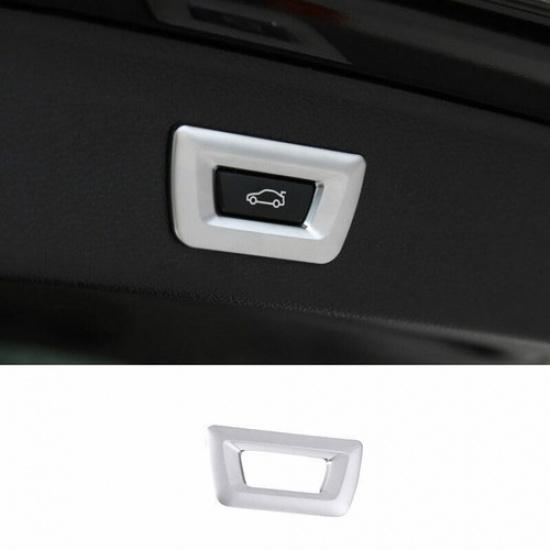 Silver Electric Tailgate Button Frame Trim 1PCS For BMW X3 G01 X4 G02 2018-