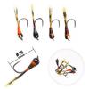 6PCS #16 Barbless Hook Perdigon Nymph Fly Fast Sinking Nymphing Fishing Fly Ice Fishing Rig Fly for Trout Fly Fishing