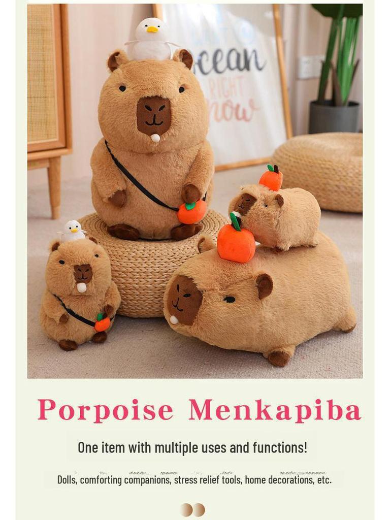 Милая плюшевая игрушка Капибара: Очаровательная и живая кукла-подушка