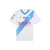 Ahsfc Away Jersey Replica Njr Letter Print Casual Sport Short Sleeve T-Shirt Men Tops White Blue 780049-02