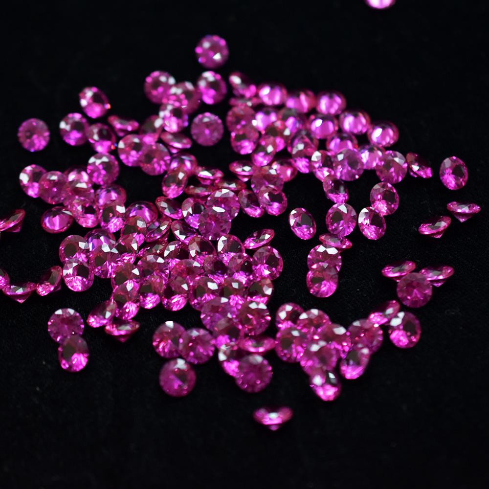 A+   Natural Pink Ruby Round Cut 2.40 Ct 5x5 mm Lot Gemstone Free Gift
