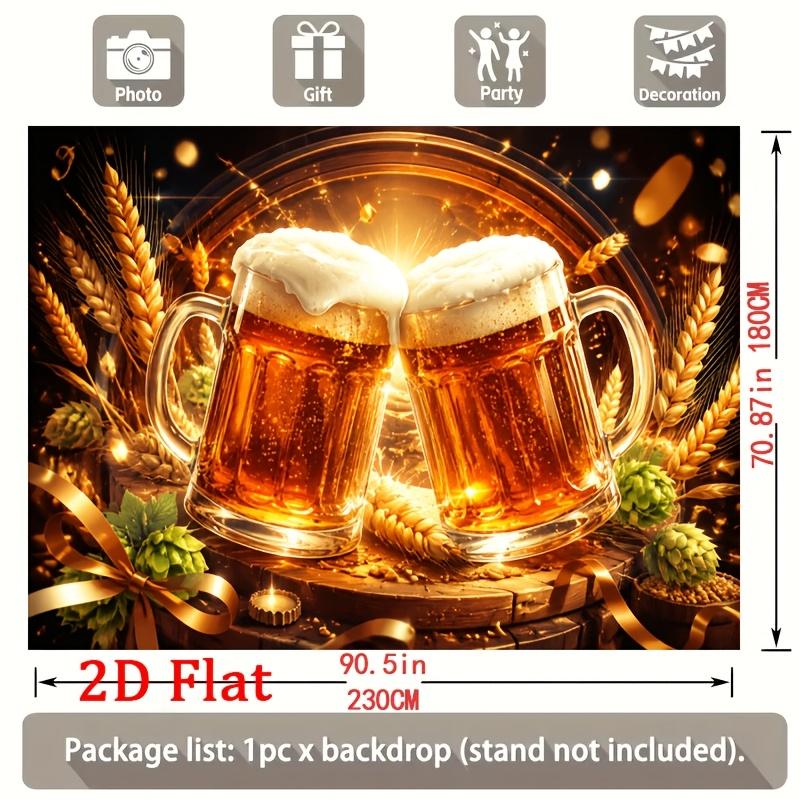 2D Flat 2D Flat Party Banner 1pc Gold Party Backdrop Optional Print For Garden Party Decor Celebration 2D Flat