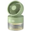 2025 Summer New Humidifier Spray Fan Portable USB Water-cooled Mini Desktop Household Appliances Water Mist Fan with LED Light