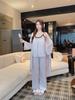 Sexy beautiful back pajamas women's summer Ice Ribbon chest pad cool feeling pure desire suspender trousers nightgown loungewear three-piece set