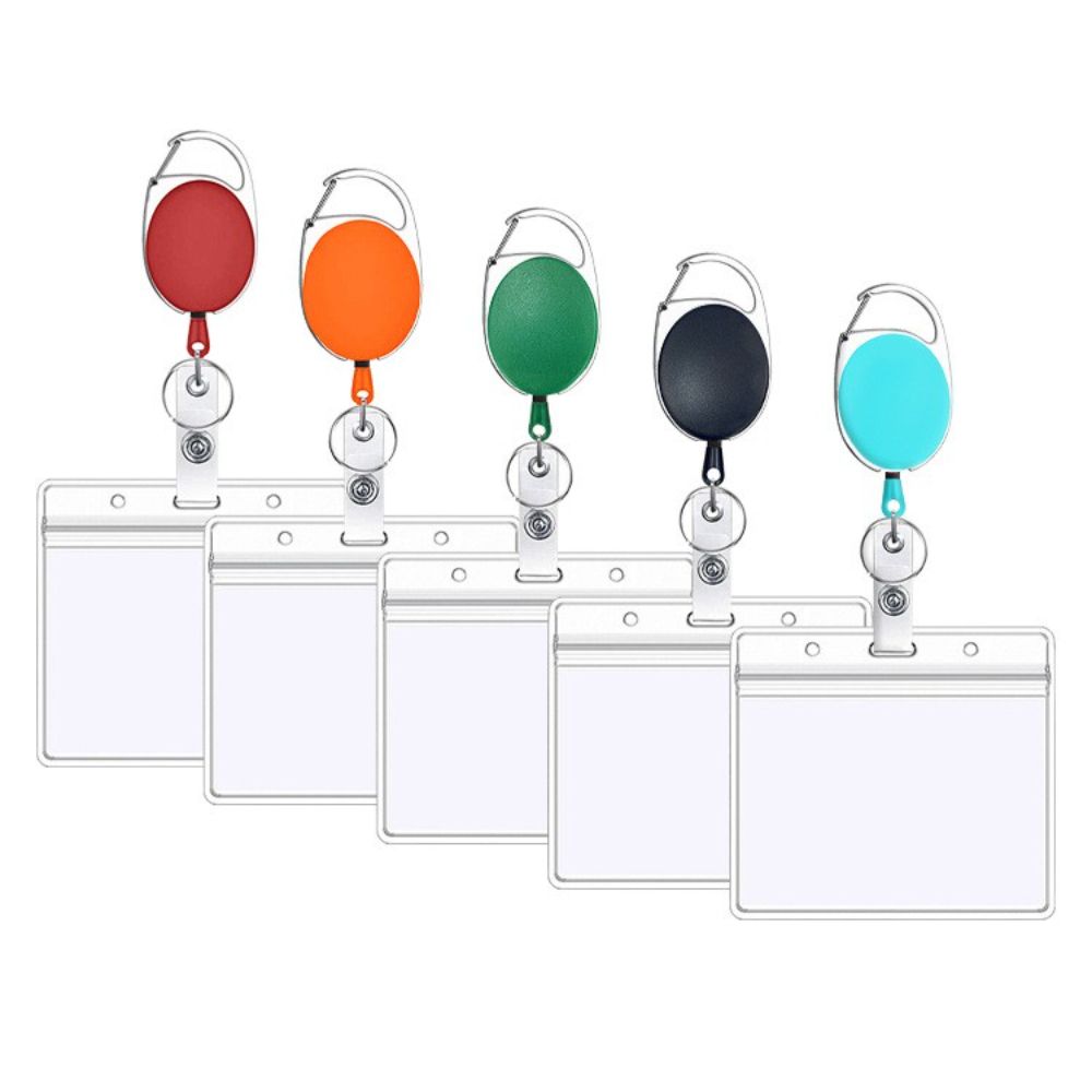 Телескопическая бирка для имени, держатель для карты, выдвижная катушка, карабин, пряжка, брелок