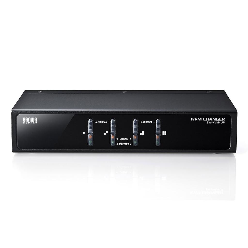 Sanwa Supply совместимый ПК автоматический переключатель PS/2/USB (41) SW-KVM4UP