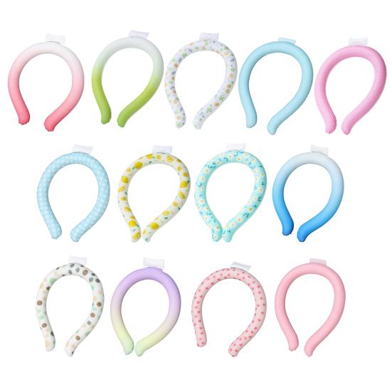 Портативная охлаждающая трубка для шеи, летняя, носимая, легкое многоразовое охлаждающее кольцо для шеи, наружный воротник для предотвращения теплового удара