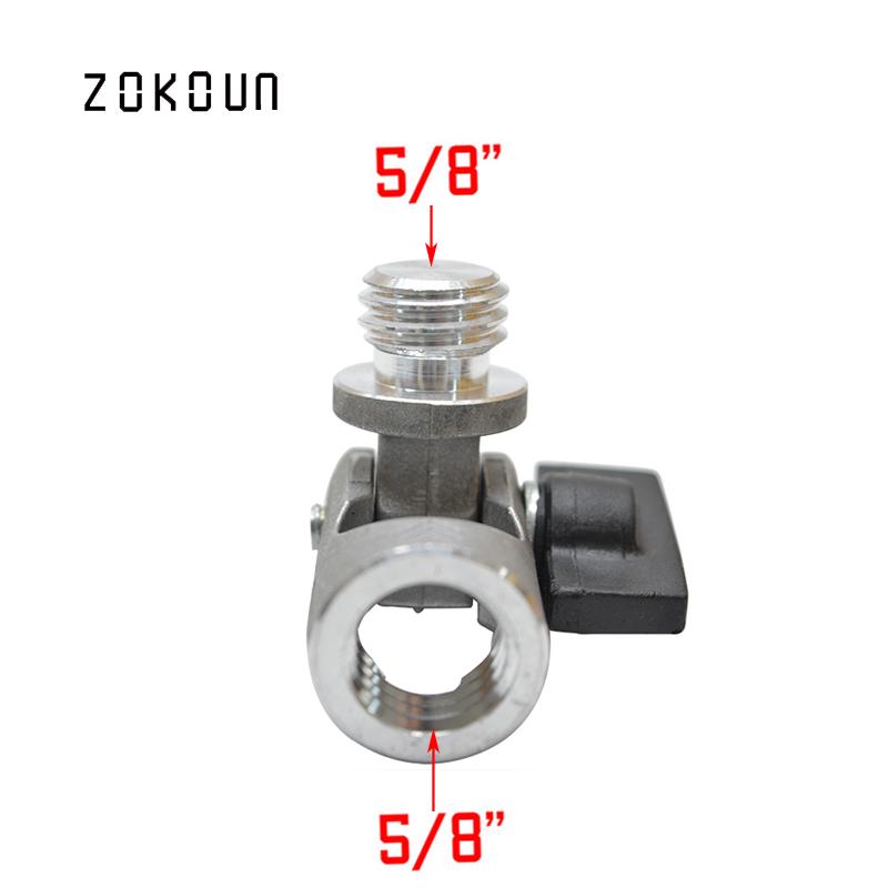 Поворотная поворотная головка с поворотным шарниром от 5/8 до 1/4 дюйма для подключения лазерного уровня и регулируемого по высоте кронштейна или адаптера для штатива с регулируемой высотой 1,2/1,5 м.
